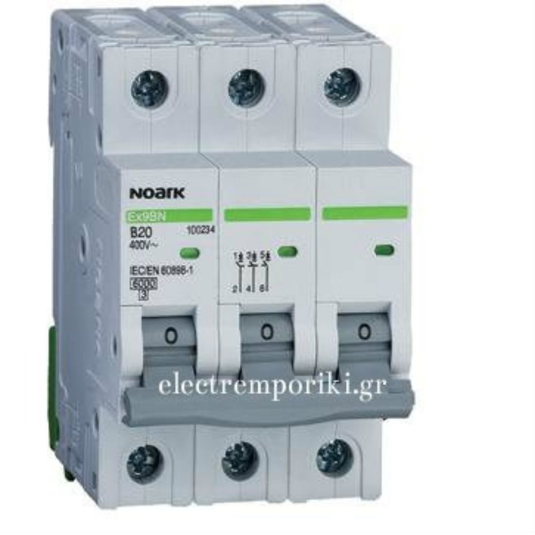 ΑΥΤΟΜΑΤΗ ΑΣΦΑΛΕΙΑ C3x16A 4,5KA Ex9BS 102169 NOARK