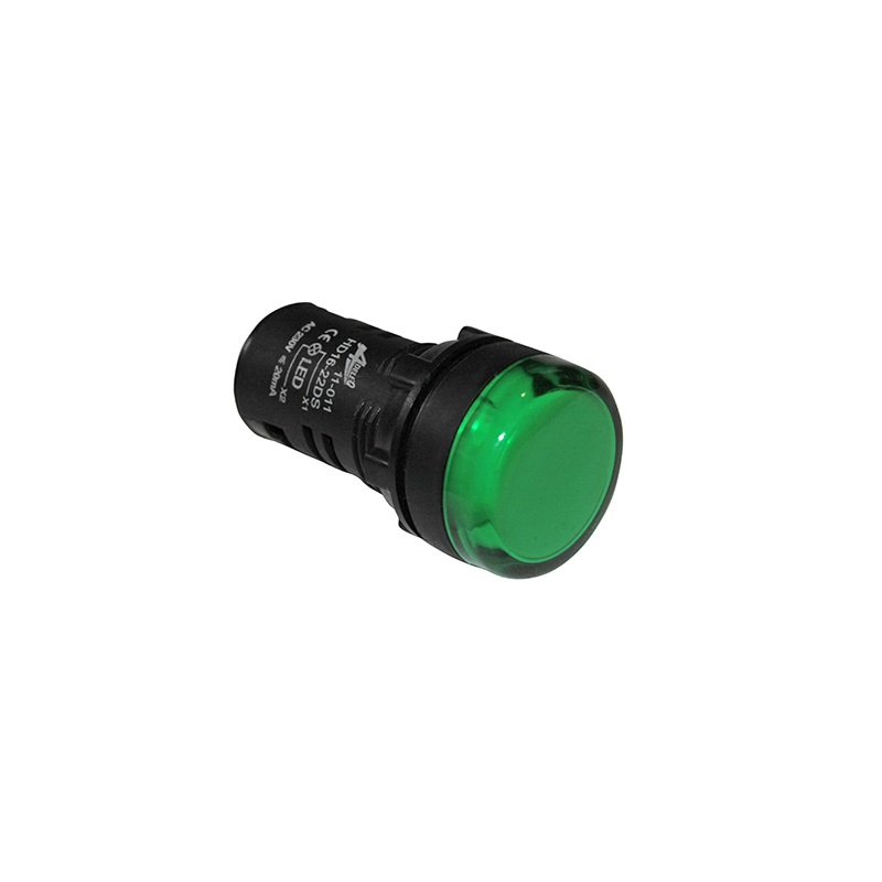 ΕΝΔΕΙΚΤΙΚΗ ΛΥΧΝΙΑ ΠΙΝΑΚΟΣ LED Φ22mm 230V ΠΡΑΣΙΝΗ 11-011 ADELEQ
