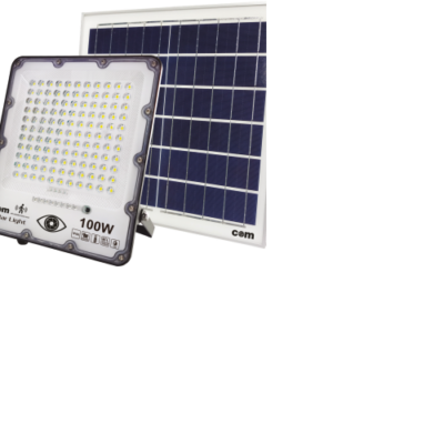 ΠΡΟΒΟΛΕΑΣ LED 100W SMD 6500K SOLAR ΜΕ ΦΩΤΟΚΥΤΤΑΡΟ 08.6106.4 COM