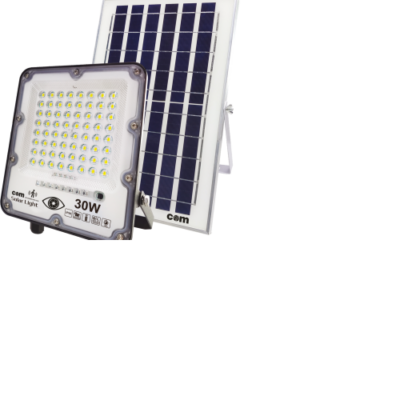 ΠΡΟΒΟΛΕΑΣ LED 30W SMD 6500K SOLAR ΜΕ ΦΩΤΟΚΥΤΤΑΡΟ 08.6103.4 COM
