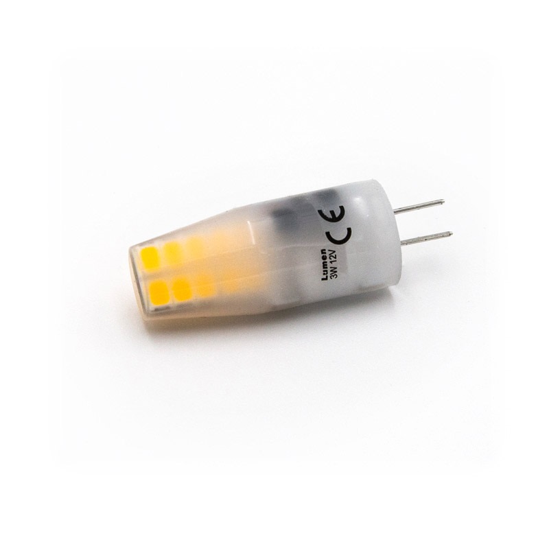LED ΛΑΜΠΑ ΣΙΛΙΚΟΝΗΣ SMD G4 3W 12VAC/DC ΜΑΤ ΛΕΥΚΟ 13-09031 LUMEN