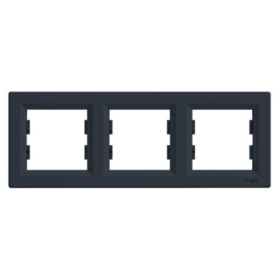 ASFORA ΠΛΑΙΣΙΟ 3 ΘΕΣΕΩΝ ΟΡΙΖΟΝΤΙΟ ΑΝΘΡΑΚΙ EPH5800371 SCHNEIDER