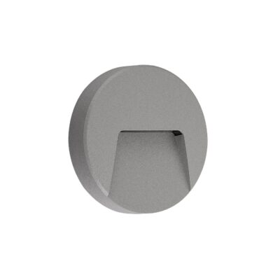 LED ΦΩΤΙΣΤΙΚΟ ΣΤΡΟΓΓΥΛΟ 220-240V 3W 3000K 380lm CRI>80 IP65 13.5X3cm ΓΚΡΙ   VK/02144/G/W VK