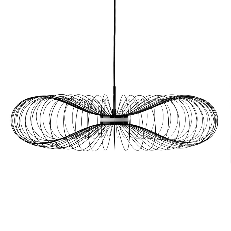 ΦΩΤΙΣΤΙΚΟ LED ΚΡΕΜΑΣΤΟ 220-240V 8W 2700K IP20 61-74x4-16.5cm ΜΑΥΡΟ VK/04254PE/B/WW VK