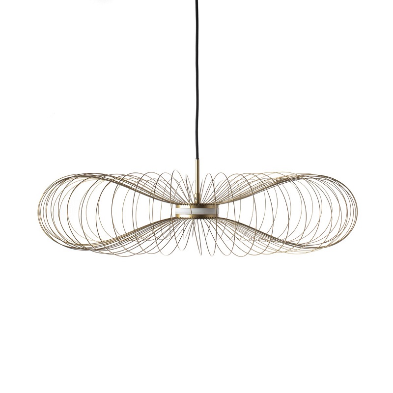 ΦΩΤΙΣΤΙΚΟ LED ΚΡΕΜΑΣΤΟ 220-240V 8W 2700K IP20 61-74x4-16.5cm ΧΡΥΣΟ VK/04254PE/GD/WW