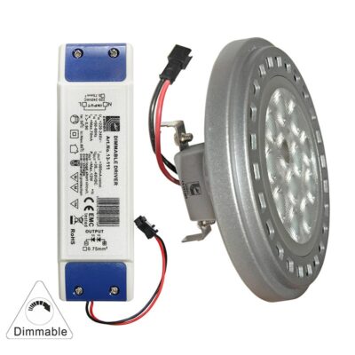 ΛΑΜΠΑ LED ΑΛΟΥΜΙΝΙΟΥ AR111 13W 230V ΝΤΙΜΑΡΙΖ. 30° ΨΥΧΡΟ 13-111309 LUMEN
