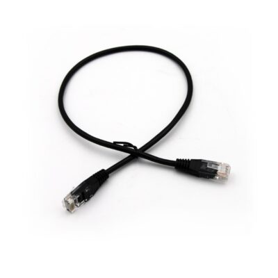 ΚΑΛΩΔΙΟ UTP CAT5e CCA 4x2x7x0.16mm 0.50m ECO ΜΑΥΡΟ 9-0145051 ADELEQ