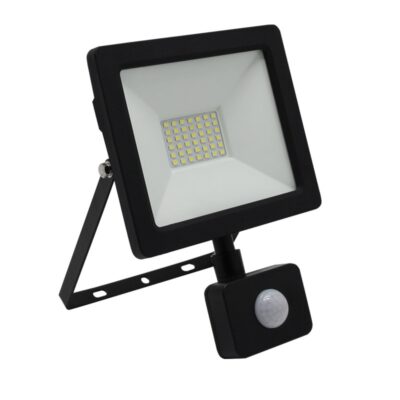 ΠΡΟΒΟΛΕΑΣ LED-SMD 30W ΜΕ ΑΝΙΧΝΕΥΤΗ ΚΙΝΗΣ.4100K IP65 ΜΑΥΡΟΣ 3-3903011 LUMEN