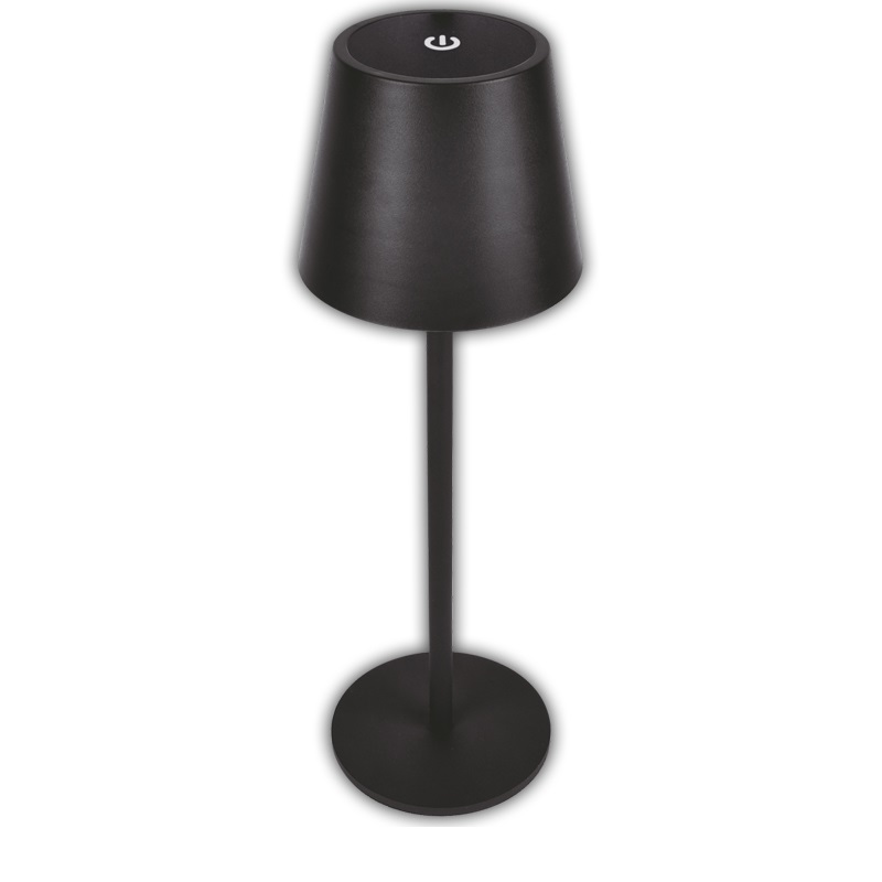 LED ΠΟΡΤΑΤΙΦ PC ΕΠΑΝΑΦΟΡΤΙΖΟΜ.CCT 3W USB 5VDC ΜΑΥΡΟ 5-061 LUMEN
