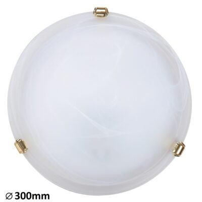 ΦΩΤΙΣΤΙΚΟ ALABASTRO Φ30cm ΛΕΥΚΟ ΧΡΥΣΟ IP20 1xE27 3201 RABALUX