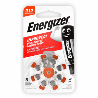 ΜΠΑΤΑΡΙΑ ΑΚΟΥΣΤΙΚΩΝ ZINC AIR 312 1.4V 8τμχ ENERGIZER