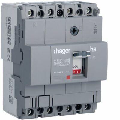 HDA101L ΑΥΤΟΜΑΤΟΣ ΔΙΑΚΟΠΤΗΣ ΙΣΧΥΟΣ Χ160 18ΚΑ 4P 100A HAGER