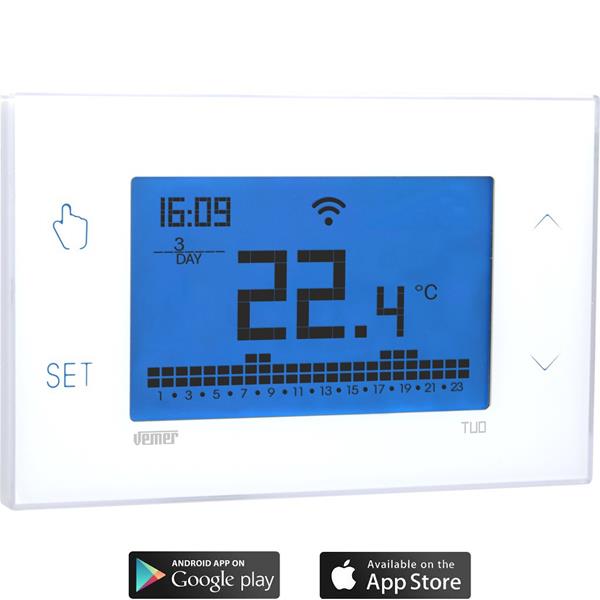 ΧΡΟΝ/ΣΤΑΤΗΣ ΗΜ-ΕΒΔ ΨΗΦ. 230V TUO WI-FI LITE BIANCO VEMER