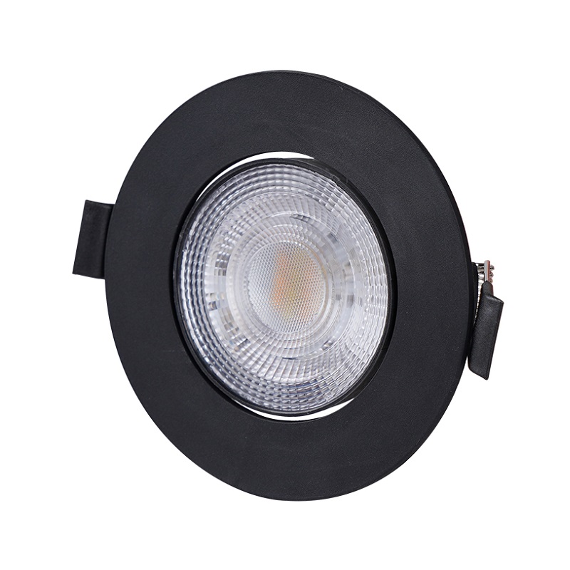 LED ΣΠΟΤ ΨΕΥΔΟΡΟΦΗΣ ΚΙΝΗΤΟ ΣΤΡΟΓΓΥΛΟ 3W/5W/7W CCT 38° ΜΑΥΡΟ 21-2719 LUMEN