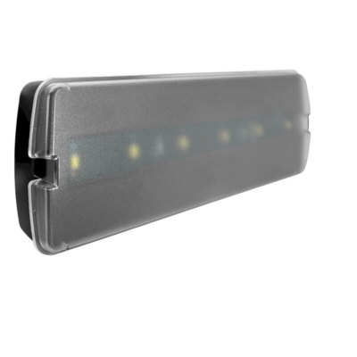 ΦΩΤΙΣΤΙΚΟ ΑΣΦΑΛΕΙΑΣ LED 1W 6500K 100lm 239x80mm ΜΑΥΡΟ LE-D3B GEYER