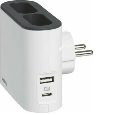 ΠΟΛΥΠΡΙΖΟ 2x2Π & USB A+C ΛΕΥΚΟ/ΜΑΥΡΟ 049401 LEGRAND