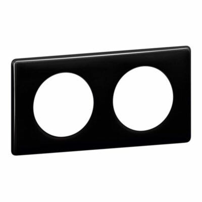 CELIANE ΠΛΑΙΣΙΟ ΜΕΜ 2 ΘΕΣΕΩΝ BLACK GLOSS 066682 LEGRAND