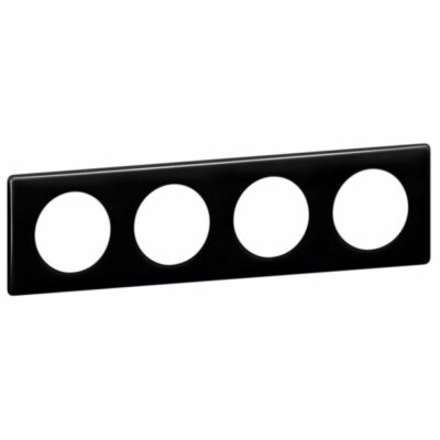 CELIANE ΠΛΑΙΣΙΟ ΜΕΜ 4 ΘΕΣΕΩΝ BLACK GLOSS 066684 LEGRAND