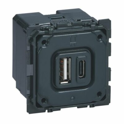 CELIANE ΜΗΧΑΝΙΣΜΟΣ ΠΡΙΖΑΣ ΦΟΡΤΙΣΗΣ 2XUSB A+C 067465 LEGRAND