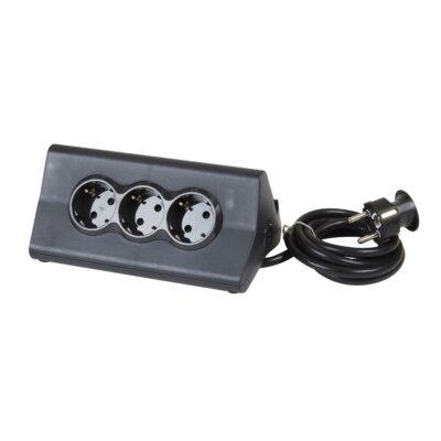 DIY ΠΟΛΥΠΡΙΖΟ TABLET 3 ΣΟΥΚΟ 2USB 1,5M BLACK 694811 LEGRAND