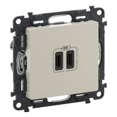 VALENA LIFE 2XUSB ΦΟΡΤΙΣΗΣ ΤΥΠΟΥ C 3000MA IVORY 753207 LEGRAND