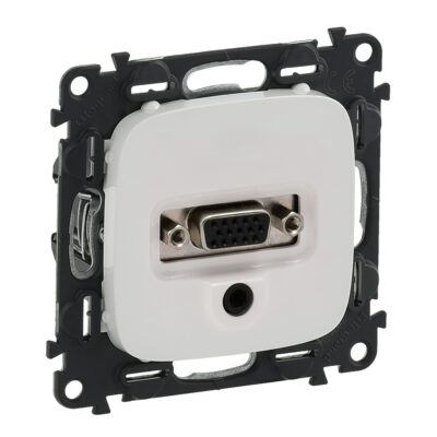 VALENA ALLURE ΠΡΙΖΑ HD15+JACK 3,5MM WHITE 754705 LEGRAND