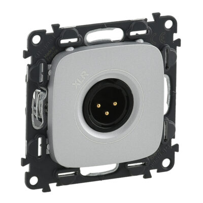 VALENA ALLURE ΠΡΙΖΑ XLR 3ΕΞΟΔΟΥΣ ΑΡΣΕΝΙΚΟ ALUM 754747 LEGRAND