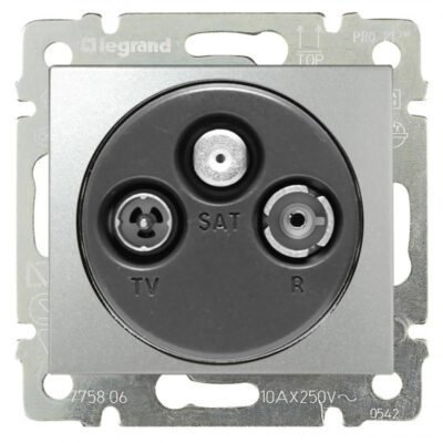 VALENA ΠΡΙΖΑ TV-RD-SAT ΤΕΡΜΑΤΙΚΗ ΑΛΟΥΜΙΝΙΟ 770136 LEGRAND