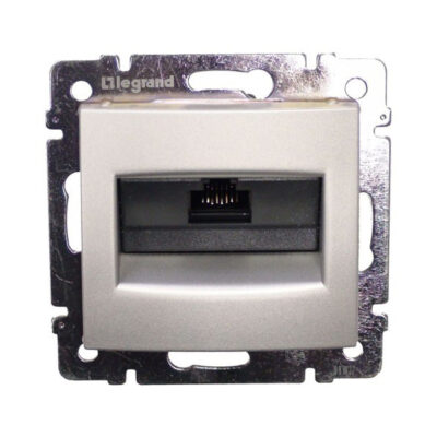 VALENA ΠΡΙΖΑ RJ45 UTP 1 ΕΞΟΔΟ ΑΛΟΥΜΙΝΙΟ 770246 LEGRAND