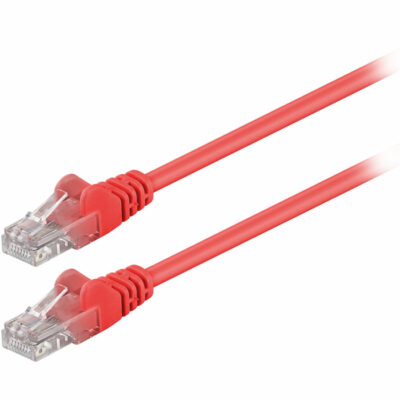 PATCH CORD CAT5e 1m ΚΟΚΚΙΝΟ 68344 GOOBAY