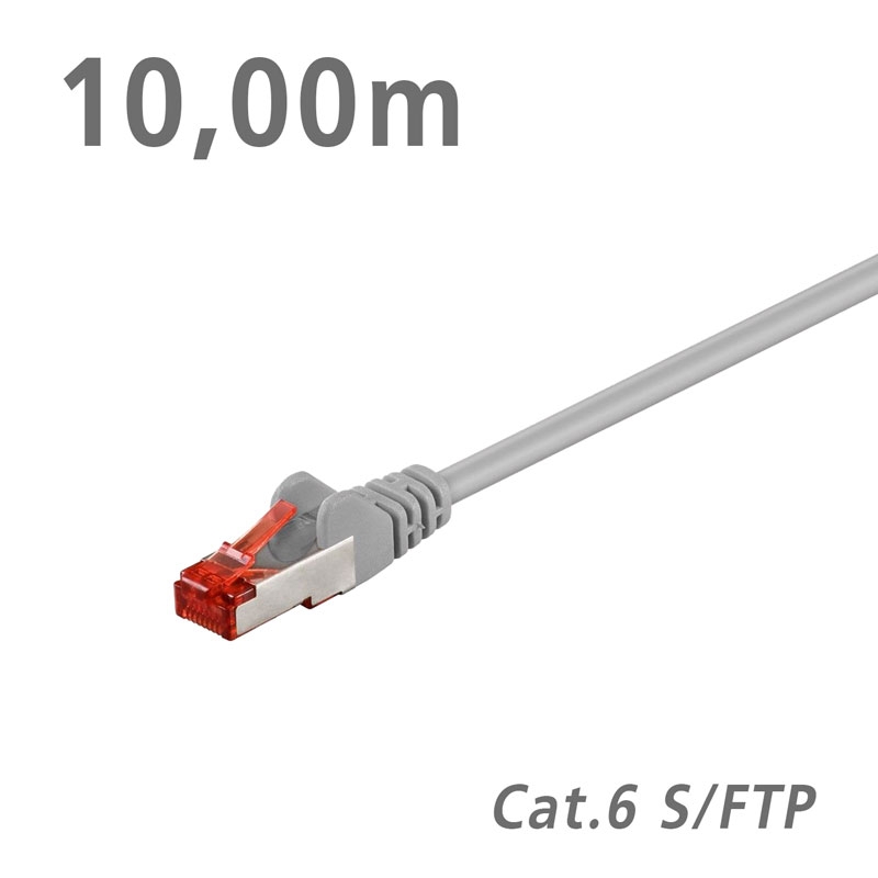 93651 ΚΑΛΩΔΙΟ Patch Cat.6 S/FTP (PiMF) Grey 10.0m 24-04-0106 GOOBAY
