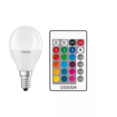 ΛΑΜΠΑ LED ΣΦΑΙΡΙΚΗ 4,9W E14 RGB 4058075430877 LEDVANCE OSRAM
