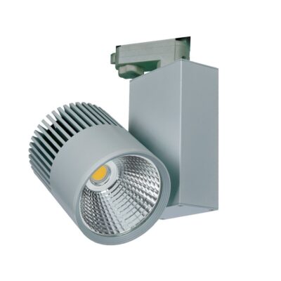 ΣΠΟΤ ΡΑΓΑΣ ΑΛΟΥΜΙΝΙΟΥ LED COB 220-240V 30W 3000K 2.400lm 36° IP20 ΓΚΡΙ  VK/04021/G/W/36 VK