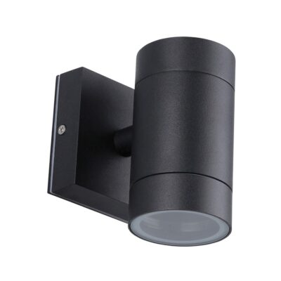ΦΩΤΙΣΤΙΚΟ ΤΟΙΧΟΥ 240V MAX35W GU10 IP54 6.5X11.8X11.5cm ΜΑΥΡΟ  VK/01056/B VK