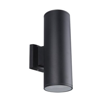 ΦΩΤΙΣΤΙΚΟ ΤΟΙΧΟΥ 240V MAX2X60W 2XE27 IP54 10.8X30X17.5cm ΜΑΥΡΟ  VK/01059/B VK