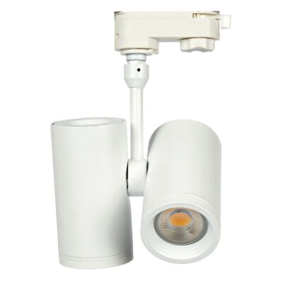 ΣΠΟΤ ΡΑΓΑΣ ΑΛΟΥΜΙΝΙΟΥ 240V 2xGU10/PAR16 MAX 2x35w L16cm IP20 ΛΕΥΚΟ  VK/04052TR/2/W/S VK