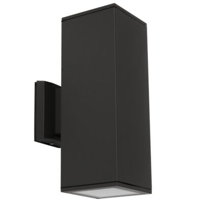 ΦΩΤΙΣΤΙΚΟ ΤΟΙΧΟΥ 240V MAX2X60W 2XE27 IP54 10.8X10.8X30X17.2(ΒΑΘΟΣ)cm ΜΑΥΡΟ  VK/01065/B VK