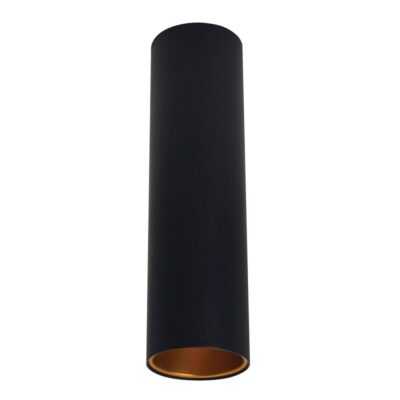 ΦΩΤΙΣΤΙΚΟ ΟΡΟΦΗΣ ΚΥΛΙΝΔΡΟΣ GU10 IP20 Φ7x25.5cm ΜΑΥΡΟ-ΧΡΥΣΟ VK/03091CE/25/BGD VK