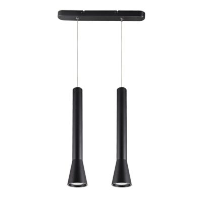 ΦΩΤΙΣΤΙΚΟ ΚΡΕΜΑΣΤΟ ΑΛΟΥΜΙΝΙΟΥ 240V 2XGU10 MAX 2X35W IP20 2X26X150cm ΜΑΥΡΟ  VK/03105PE/2/B