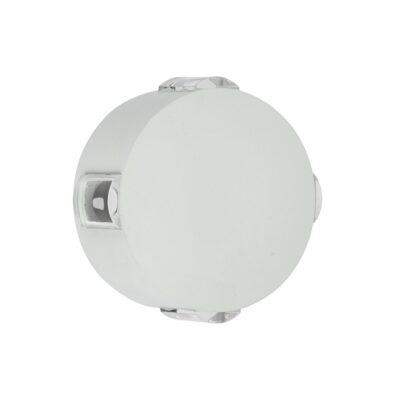 ΦΩΤΙΣΤΙΚΟ LED ΤΟΙΧΟΥ 220-240V 4W 3000K 110lm CRI>80 IP54 12X6cm ΛΕΥΚΟ  VK/02044/W/W VK