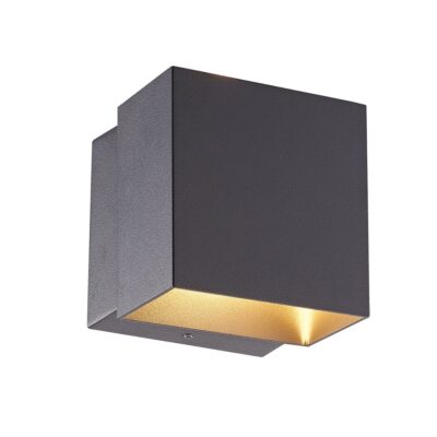 ΦΩΤΙΣΤΙΚΟ LED ΤΟΙΧΟΥ 220-240V 6W 3000K 129lm CRI>80 IP54 10X10X9.3cm ΑΝΘΡΑΚΙ  VK/02051/AN/W VK