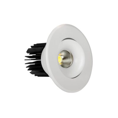 ΣΠΟΤ LED ΧΩΝΕΥΤΟ ΚΙΝΗΤΟ 10W 3000K 800lm 38° IP20 ΛΕΥΚΟ ΜΑΤ VK/04135/W/W VK