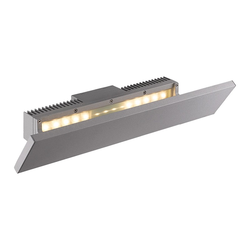 ΦΩΤΙΣΤΙΚΟ LED ΤΟΙΧΟΥ 100-240V 20W 3000K 396lm CRI>84 IP54 50X10X13.8cm ΓΚΡΙ VK/02080/G/W VK