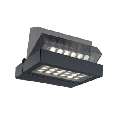 ΦΩΤΙΣΤΙΚΟ LED ΤΟΙΧΟΥ 200-240V 36W 3000K 1964lm CRI>84 IP65 25X5.5X19cm ΑΝΘΡΑΚΙ  VK/02084/AN/W VK