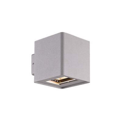 ΦΩΤΙΣΤΙΚΟ LED ΤΟΙΧΟΥ 100-240V 10W 3000K 883lm CRI>82 IP54 10X10.5X11.9cm ΓΚΡΙ  VK/02093/G/W VK
