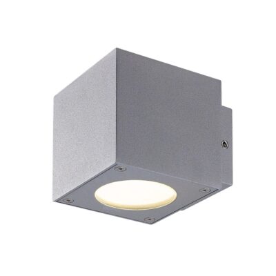 ΦΩΤΙΣΤΙΚΟ LED ΤΟΙΧΟΥ 100-240V 8W 3000K 404lm CRI>78 IP54 9X9X11cm ΓΚΡΙ  VK/02116/G/W VK