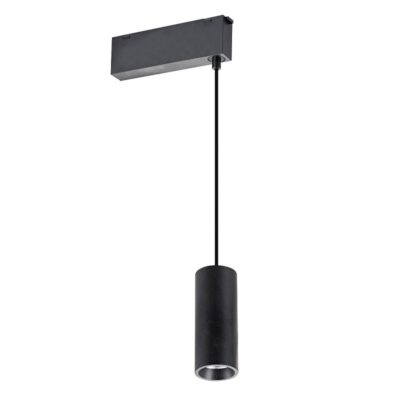 ΚΡΕΜΑΣΤΟ ΦΩΤΙΣΤΙΚΟ ΜΑΓΝΗΤΙΚΗΣ ΡΑΓΑΣ LED 24V 6W 3000K 614lm 24° CRI>90 IP20 ΜΑΥΡΟ VK/04211TR/W/PE/B