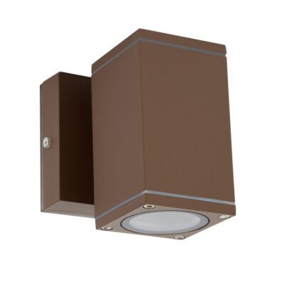 ΦΩΤΙΣΤΙΚΟ ΤΟΙΧΟΥ 240V MAX35W GU10 IP54 6X6X11.2X10(depth)cm ΚΑΦΕ ΣΚΟΥΡΙΑΣ  VK/01067/BR VK