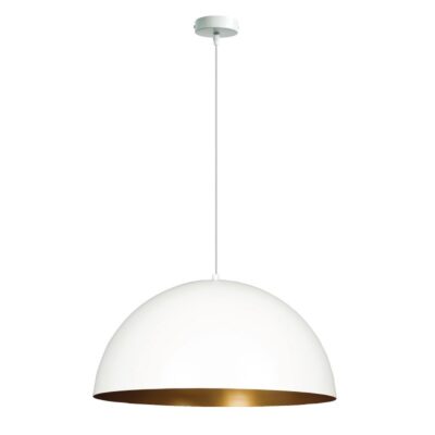 ΦΩΤΙΣΤΙΚΟ ΚΡΕΜΑΣΤΟ 240V E27 MAX 60W IP20 50X25cm ΛΕΥΚΟ-ΧΡΥΣΟ  VK/03153/PE/50/W-GD VK