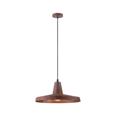 ΦΩΤΙΣΤΙΚΟ ΚΡΕΜΑΣΤΟ ΜΕΤΑΛΛΙΚΟ 240V E27 MAX 40W IP20 30X15.5cm ΚΑΦΕ ΣΚΟΥΡΙΑΣ  VK/03166/BR VK